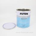 4L empty round paint tin can